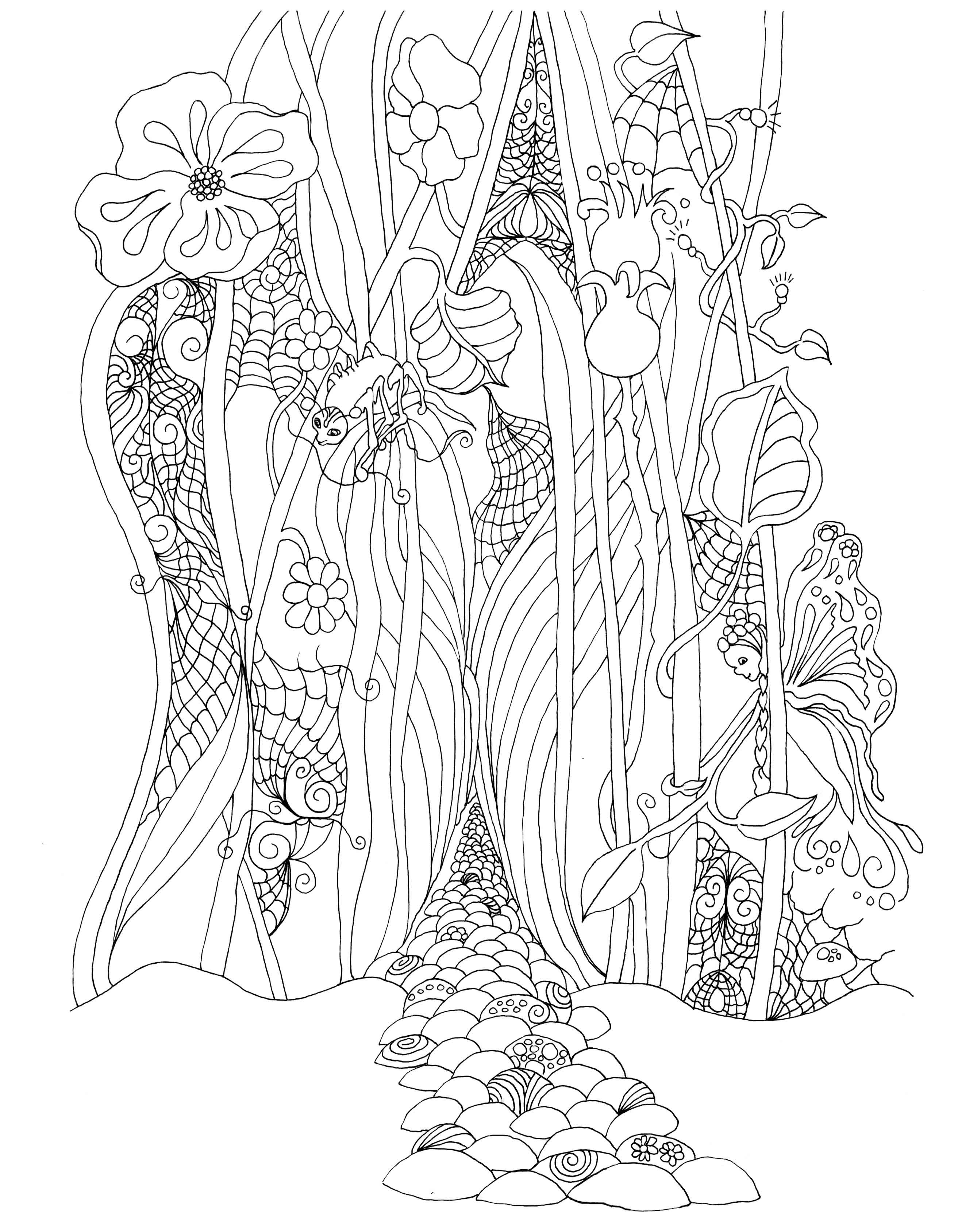 Summer Meadow Coloring Page - Free — Steemit