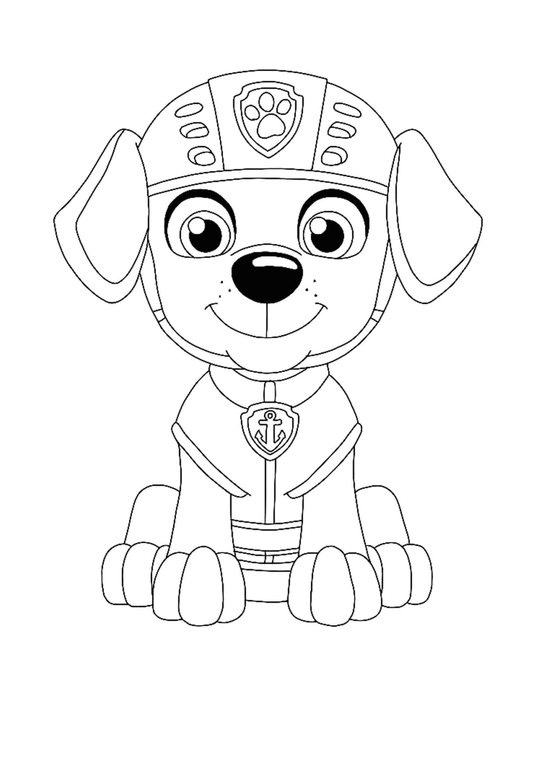 Paw Patrol Zuma Coloring Pages - 4 Free Printable Coloring Sheets | 2020