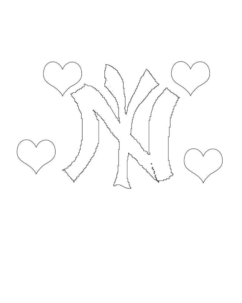 Yankee team coloring pages