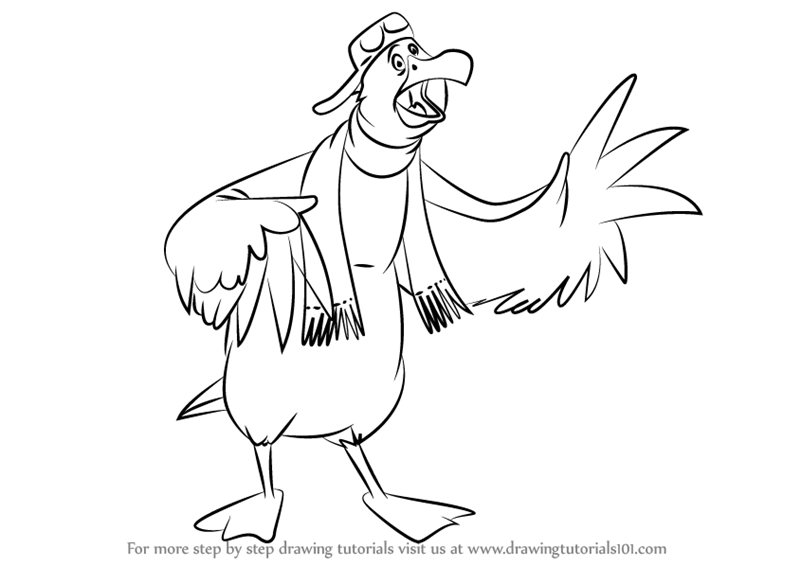 Learn How to Draw Wilbur from The Rescuers Down Under (The Rescuers Down  Under) Step by Step : Drawing Tutorials