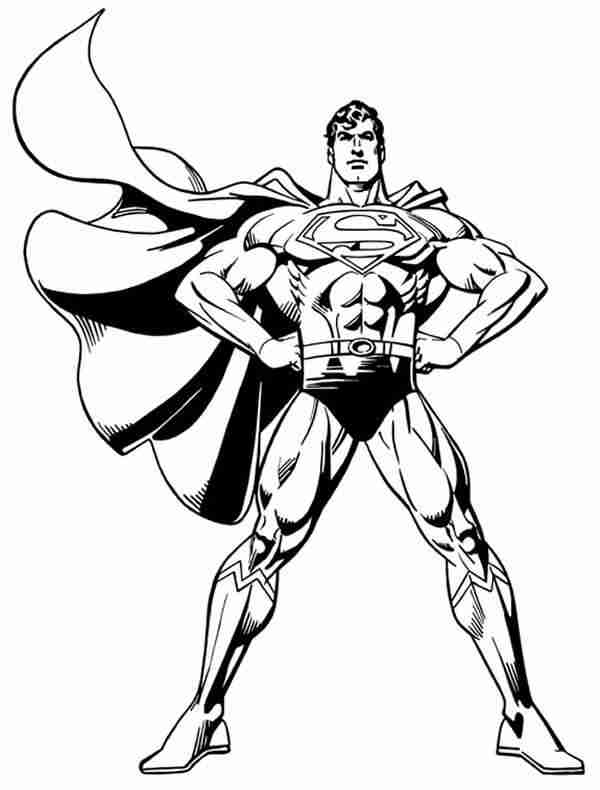 Drawing Superman #83613 (Superheroes) – Printable coloring pages