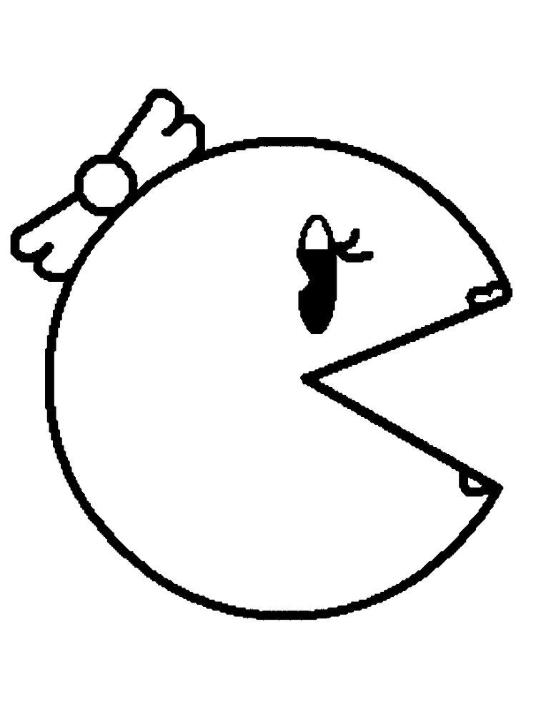 pacman coloring pages 027. The following is our collection of Easy Pacman  Coloring Page. You are free … | Coloring pages, Cool coloring pages, Online coloring  pages