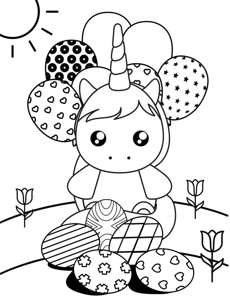 Unicorn Easter Coloring Pages Easter Coloring Easter - Etsy | Easter  coloring pages, Coloring pages, Easter colouring