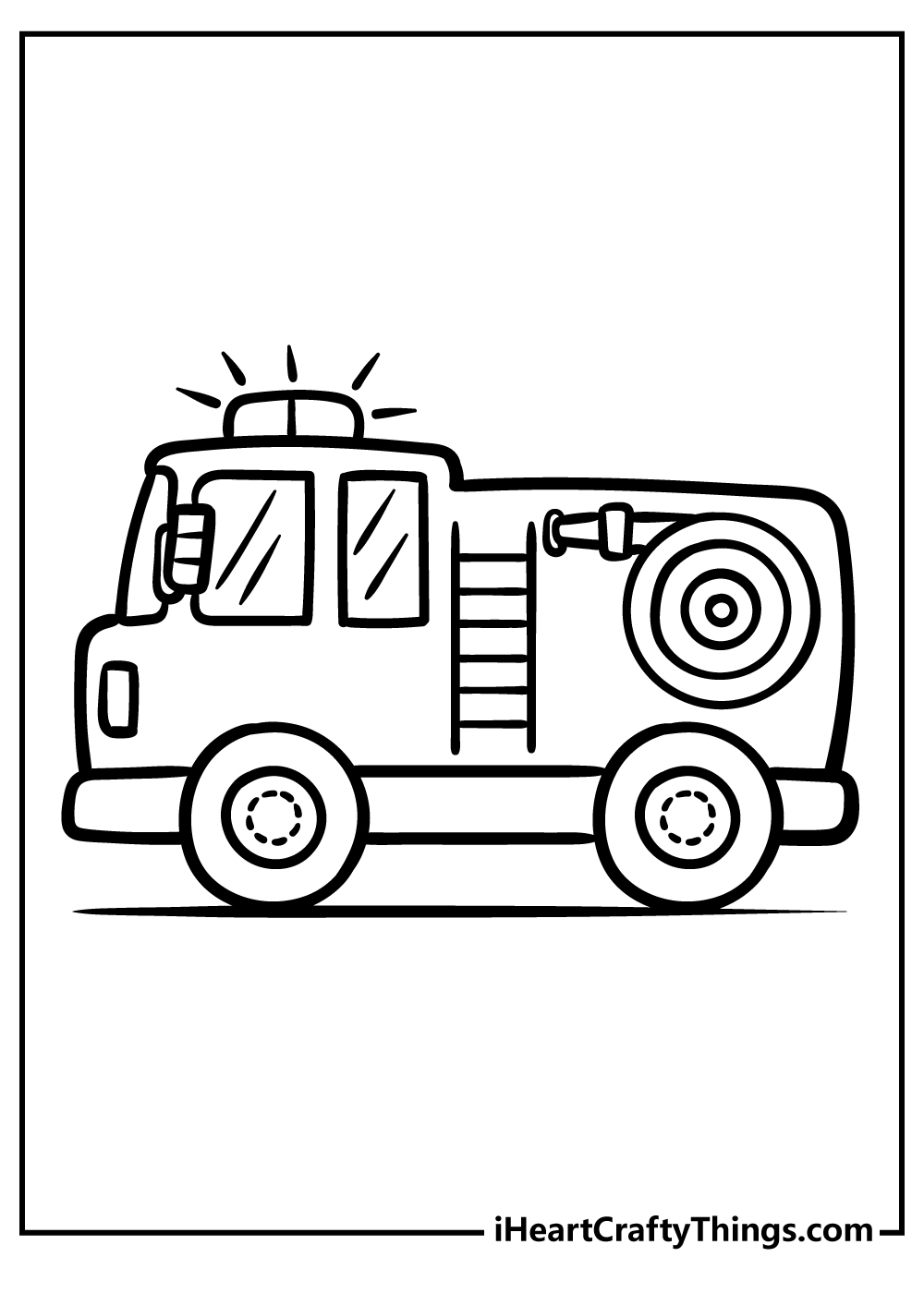 Printable Fire Truck Coloring Pages (Updated 2023)