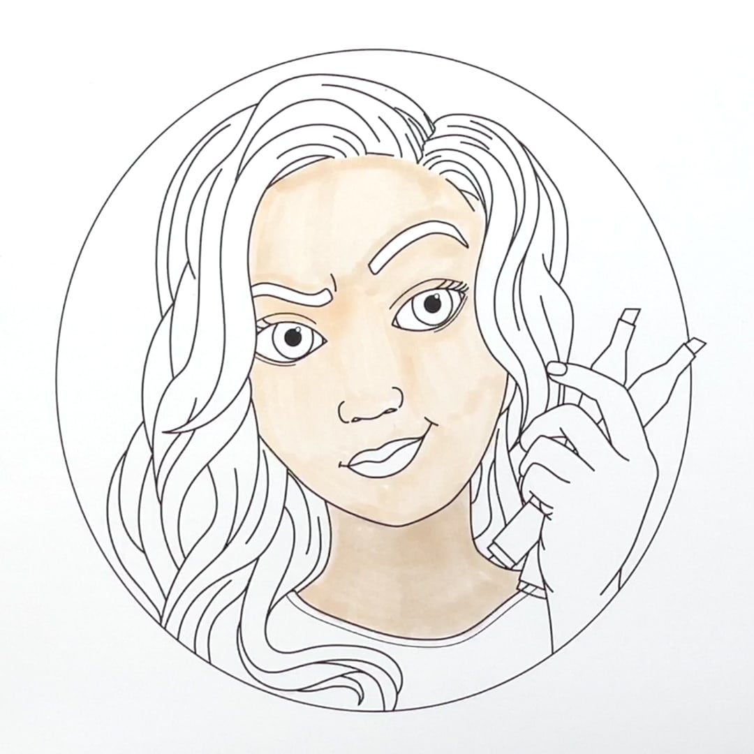 How To Color Skin with Alcohol Markers | Skin Tutorial | Sarah Renae Clark