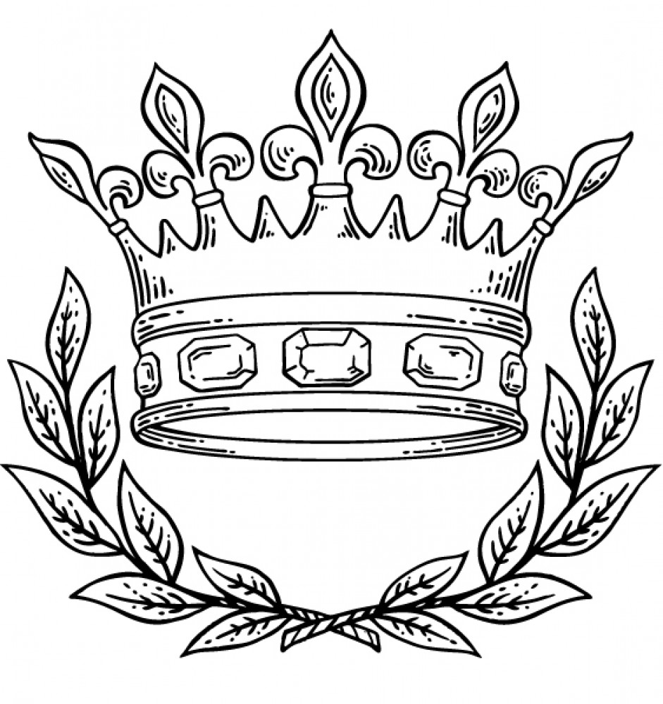 Queen Crown Coloring Pages Coloring Nation 