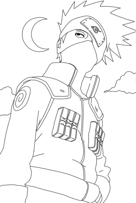 Kakashi Hatake Coloring Pages - Free Printable Coloring Pages for Kids