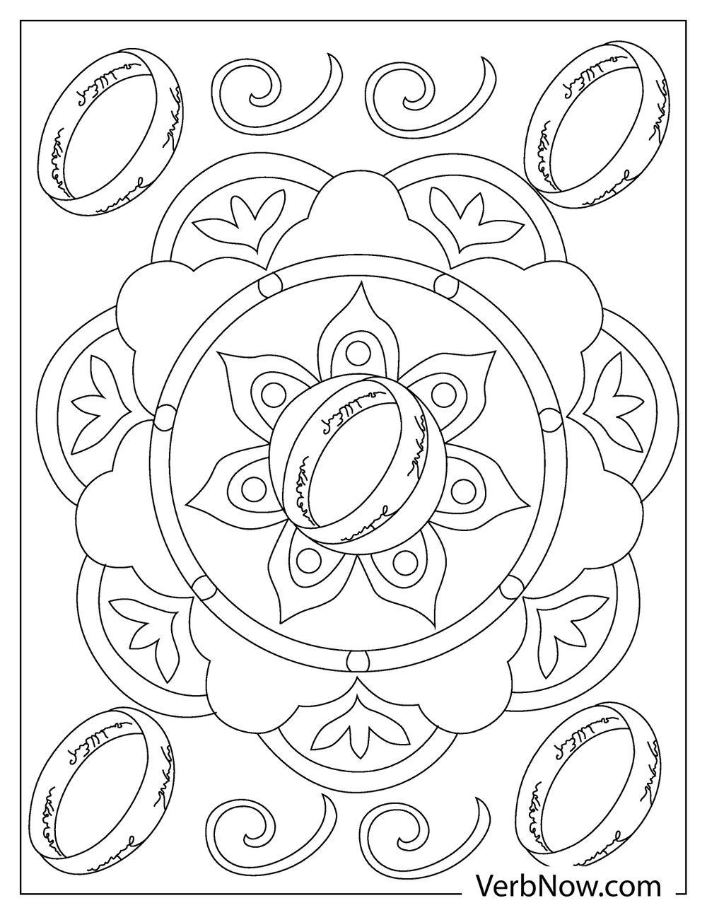 Free LORD OF THE RINGS Coloring Pages & Book for Download (Printable PDF) -  VerbNow