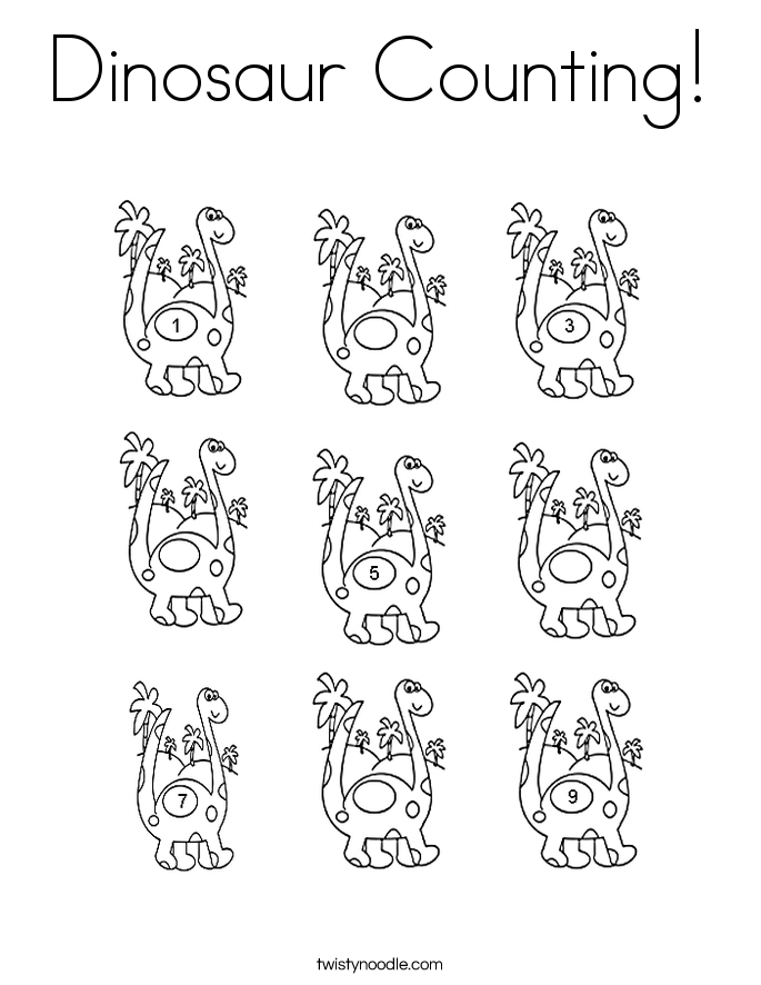 Dinosaur Coloring Pages - Twisty Noodle