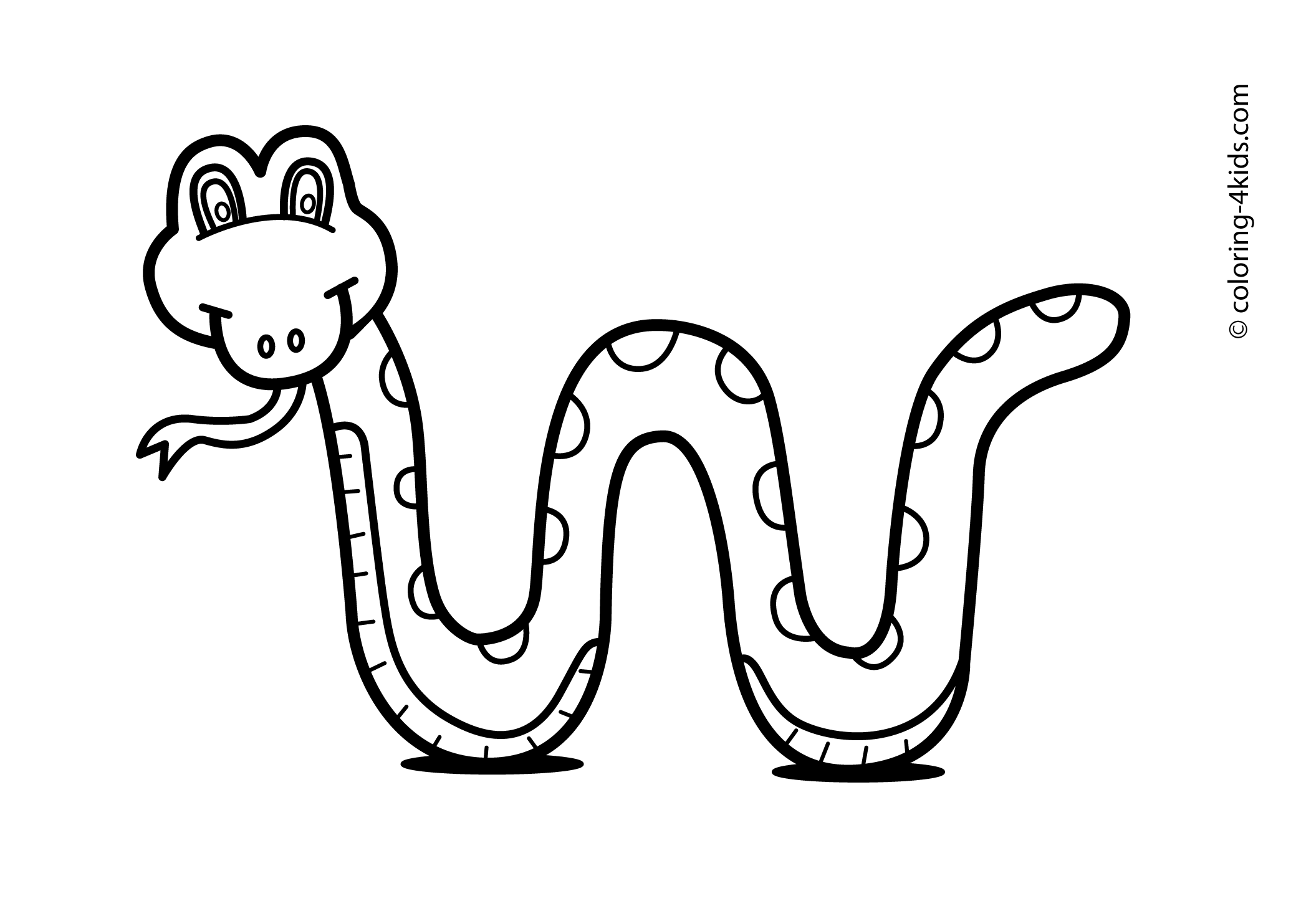 Free Printable Coloring Page Snake - High Quality Coloring Pages