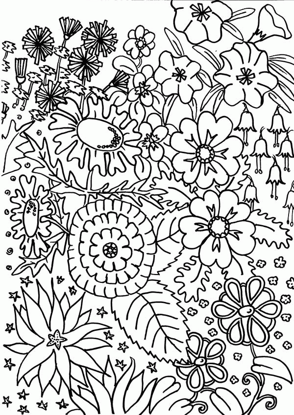 Garden coloring pages to download and print for free