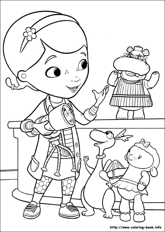 Doc McStuffins coloring pages on Coloring-Book.info