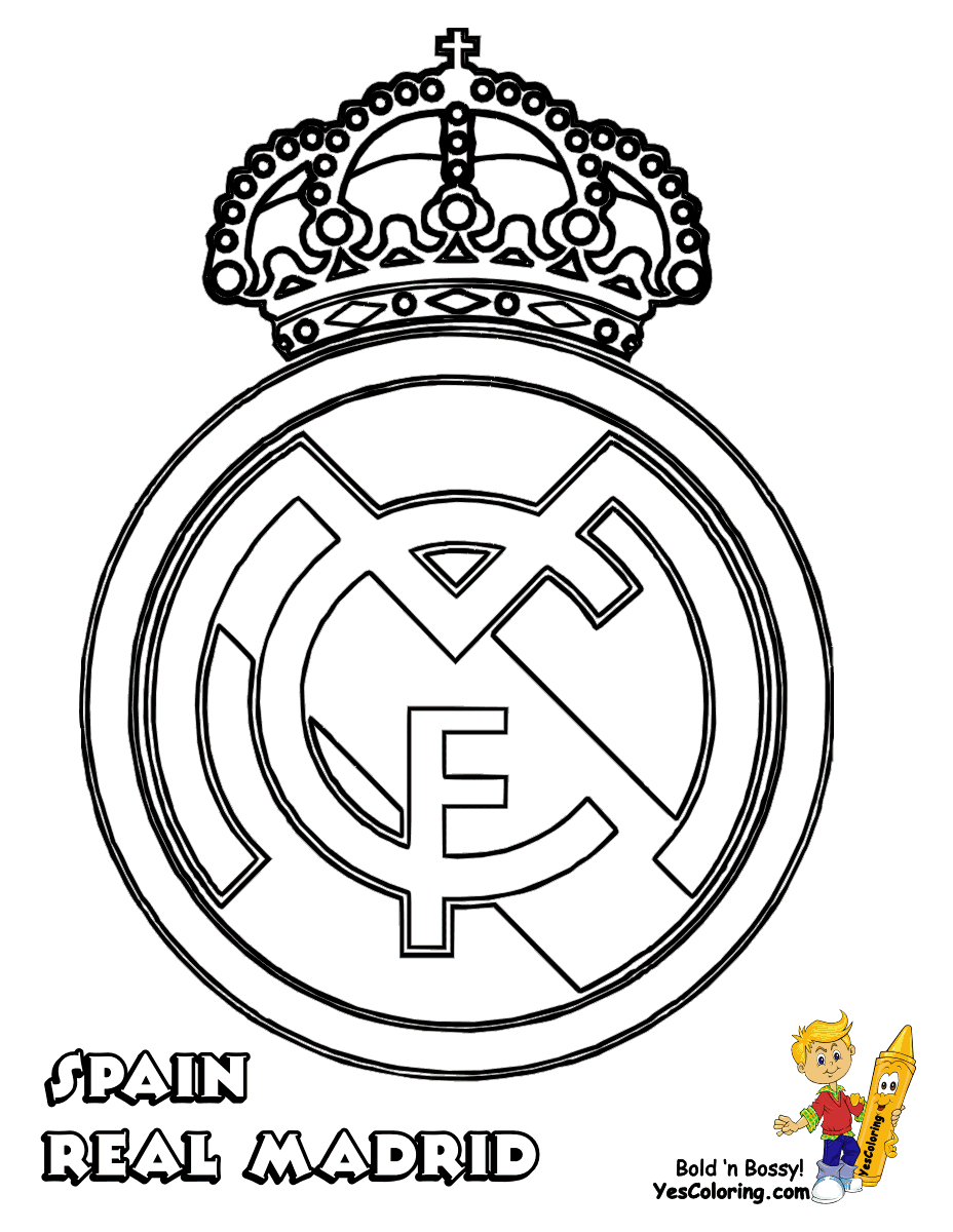 Barcelona Soccer Coloring Pages by Billy | Real madrid logo ...