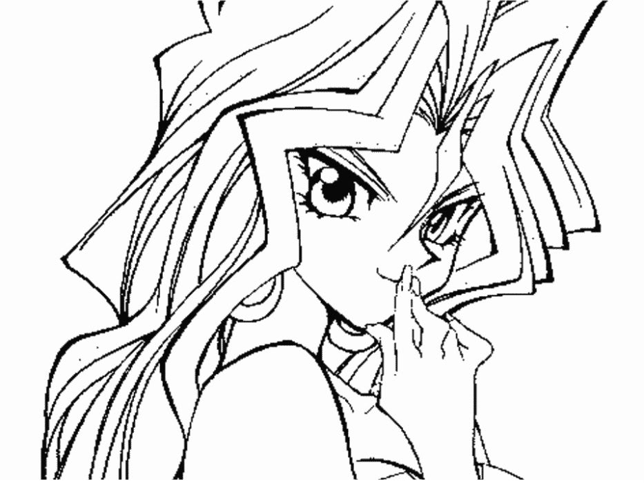 Coloring Pages For Girls: Anime Coloring Book Pages