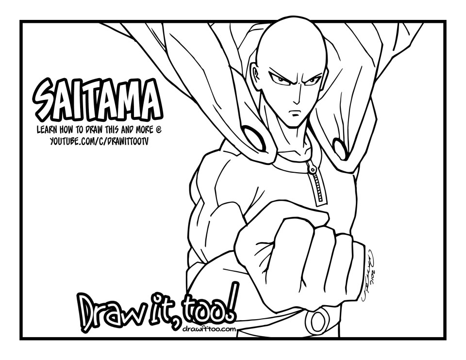 Saitama - the Powered Up Version - Draw it, Too!