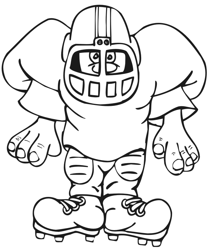 Printable Football Jersey Coloring Page - Coloring Pages for Kids ...