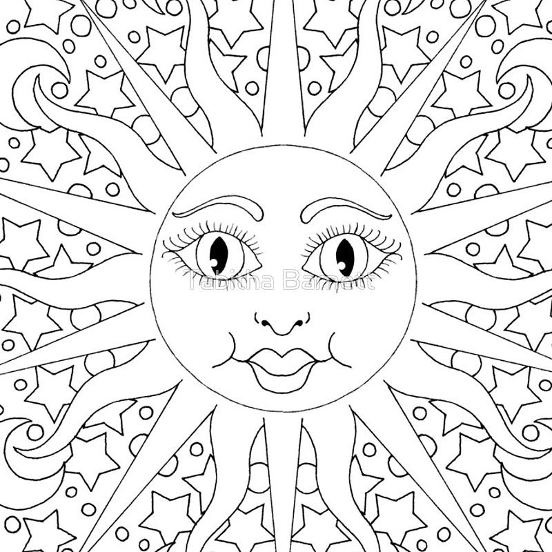 Cuaderno de espiral 'Sun Moon Stars Celestial Sun' de Tabitha ...