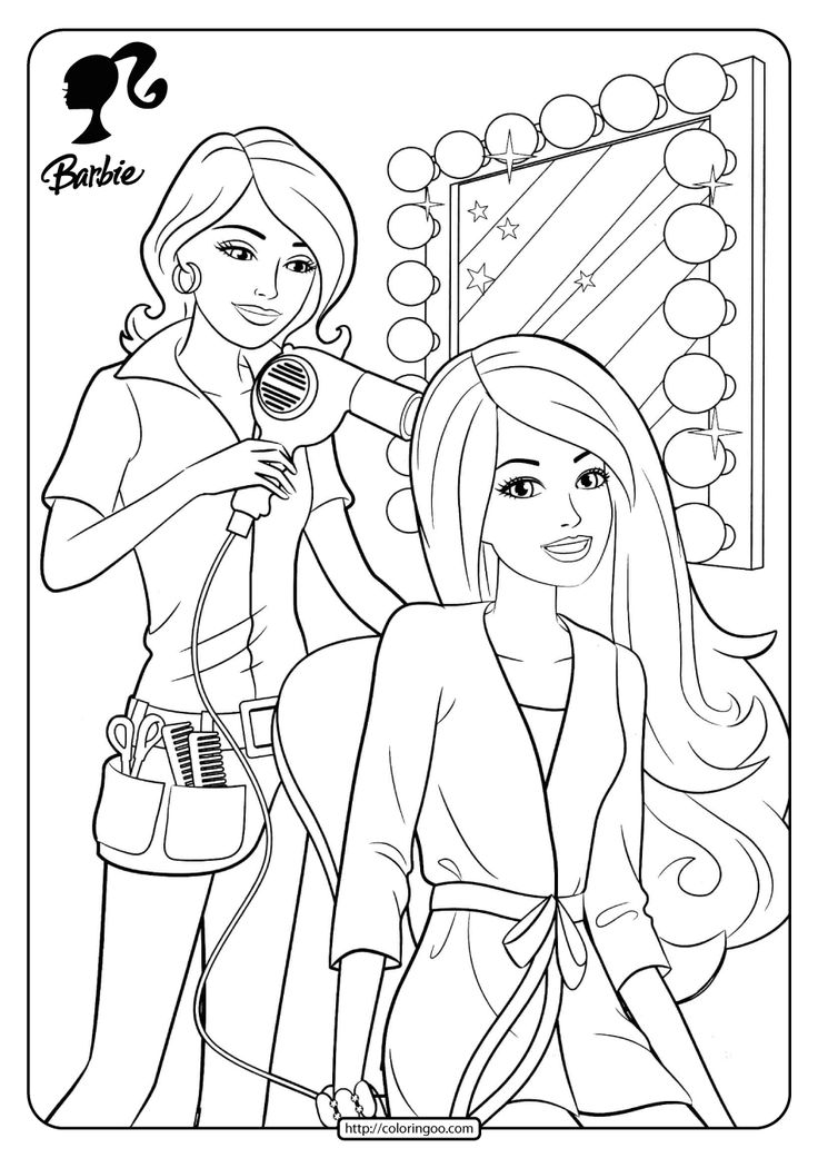 Printable Barbie Hairdressing Pdf ...