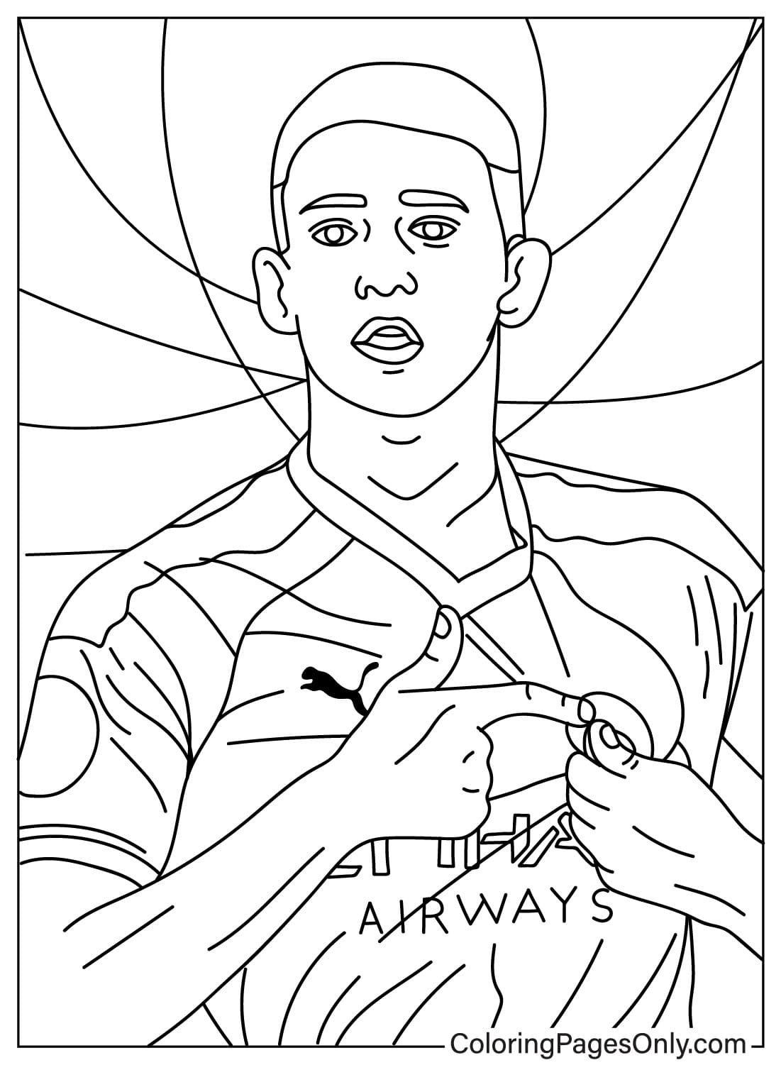 Images Phil Foden Coloring Page - Free ...