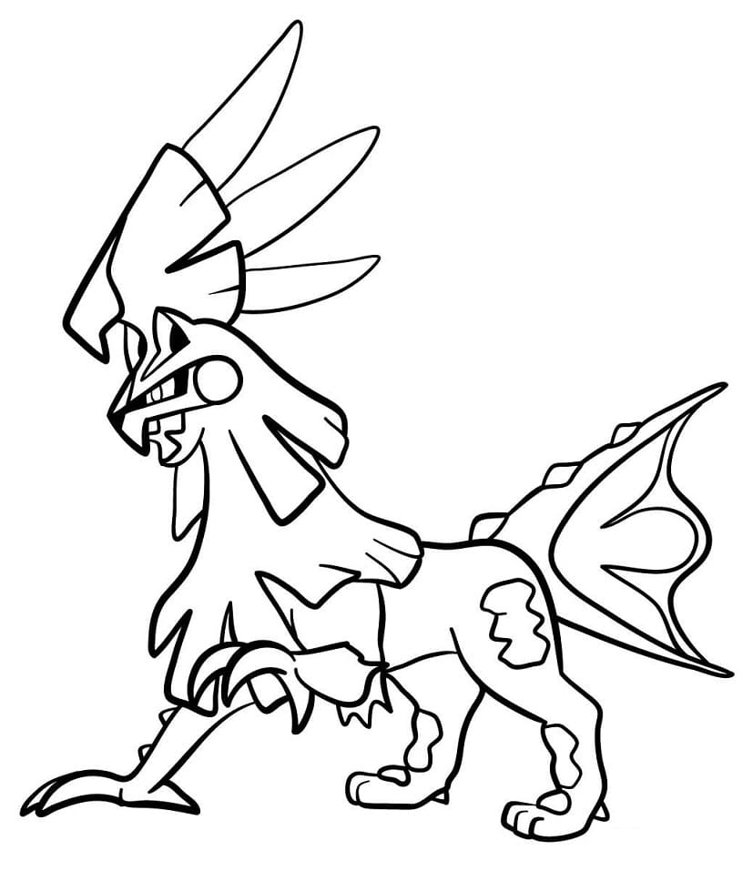 Silvally Pokemon Coloring Page - Free Printable Coloring Pages for Kids