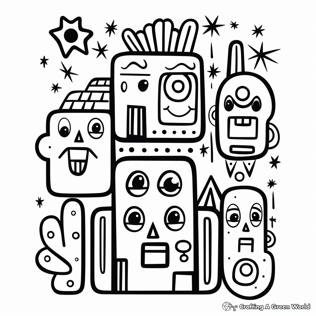 Shapes Coloring Pages - Free & Printable!