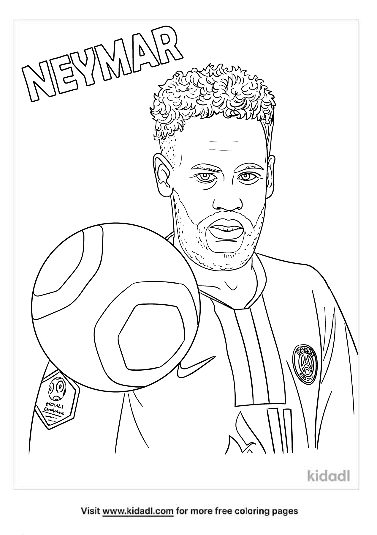Neymar Coloring Pages | Free People-and-celebrities Coloring Pages | Kidadl