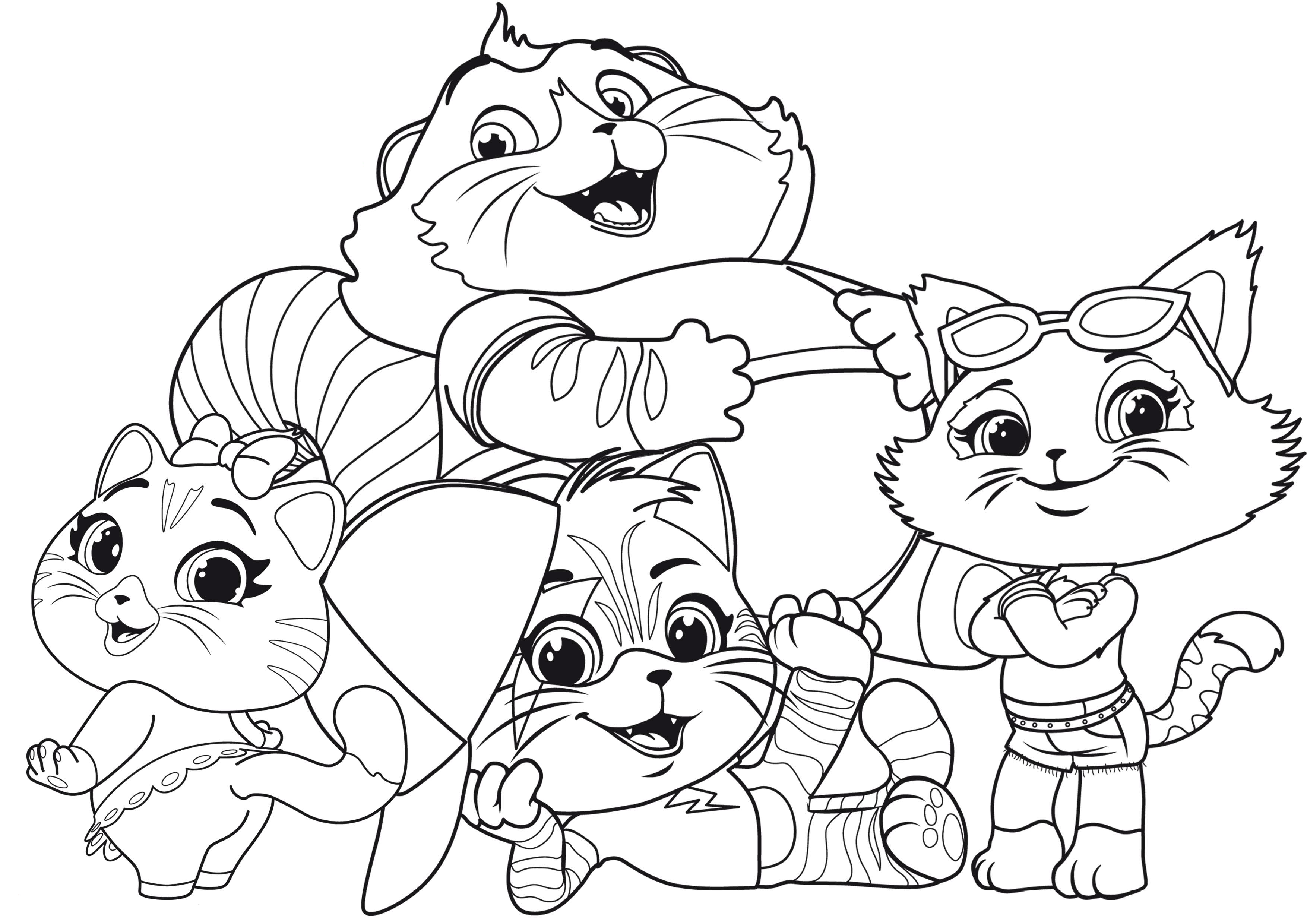 Free 44 Cats coloring pages - YouLoveIt.com
