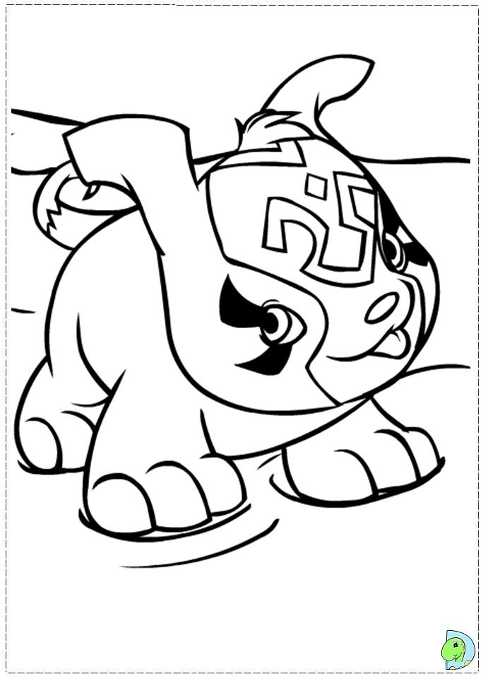 Neopets and the Lost Desert coloring page- DinoKids.org