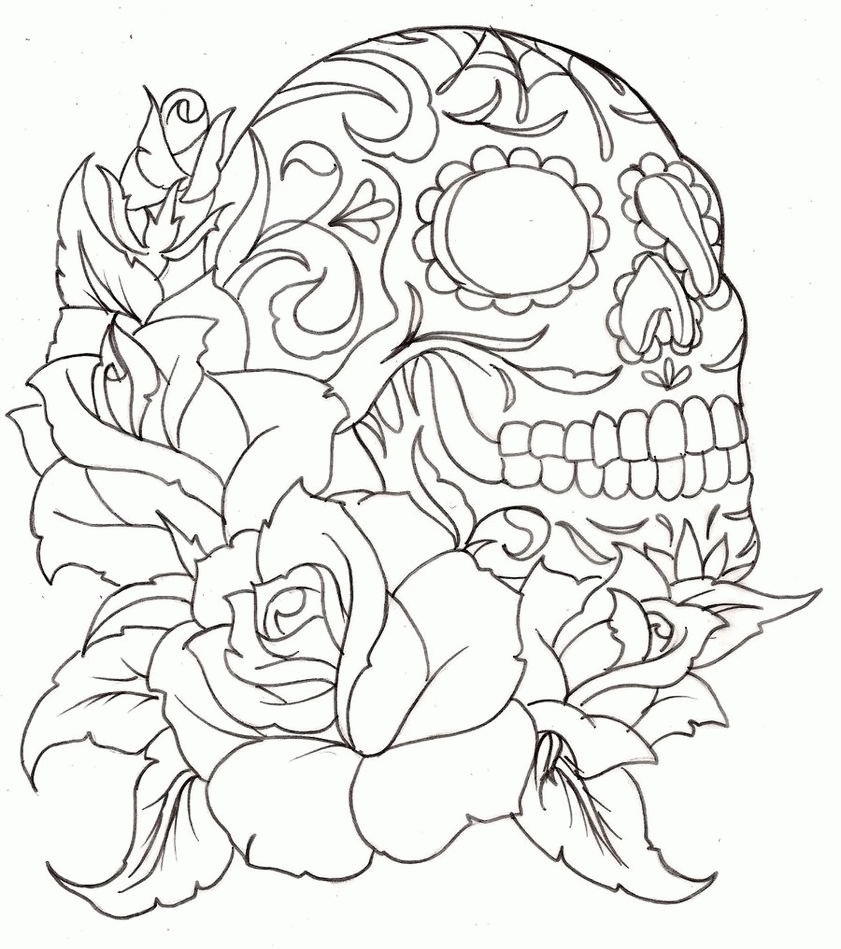 Acumen Coloring Pages On Pinterest Sugar Skull Skulls And Day Of ...