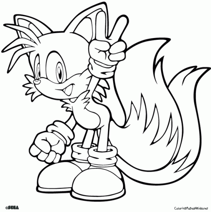 Manual Free Coloring Pages Of Classic Tails, Proficiency Sonic And ...