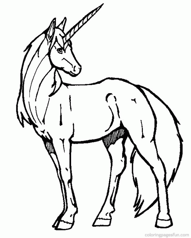 Coloring Unicorn - Coloring Pages for Kids and for Adults