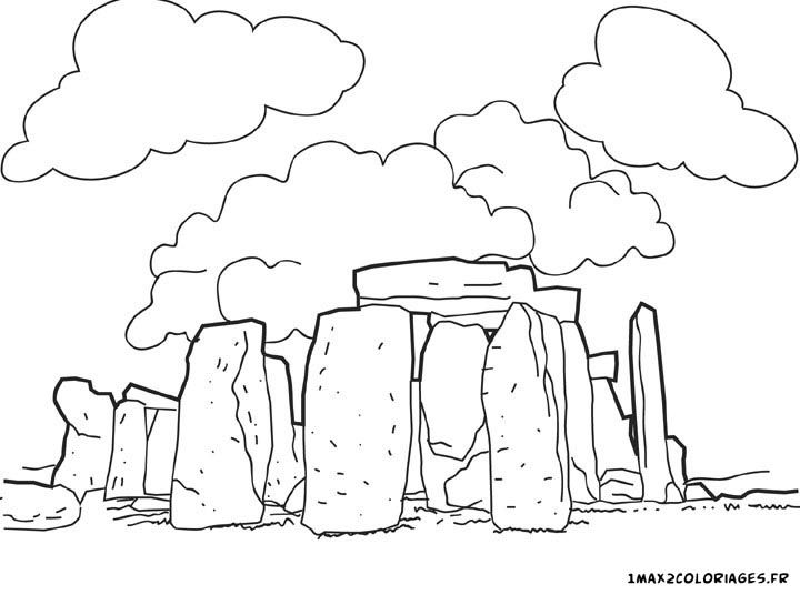 coloriages de Monuments - Coloriages stonehenge en angleterre a imprimer | Coloring  pages, Bronze age, Megalithic monuments