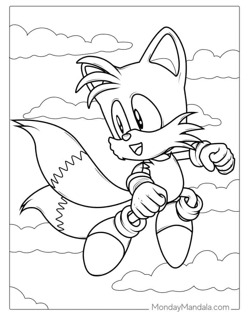 40 Sonic Coloring Pages (Free PDF Printables)