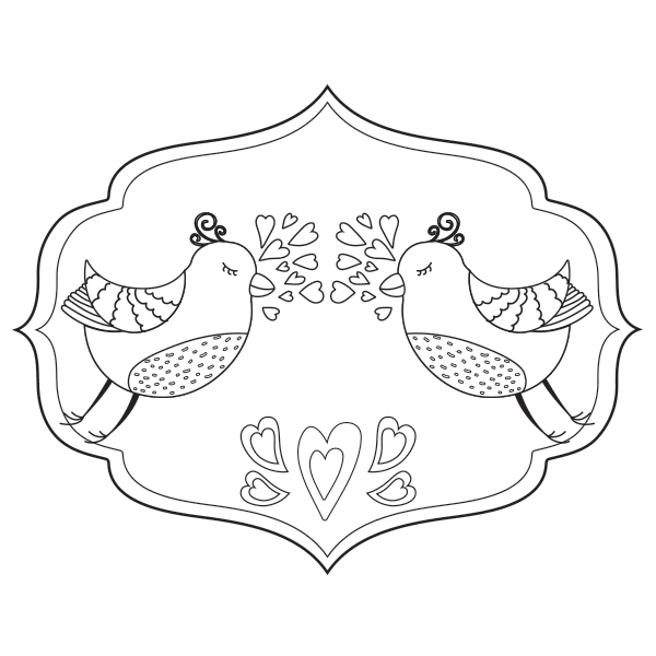 Love Birds Coloring Page – Babadoodle