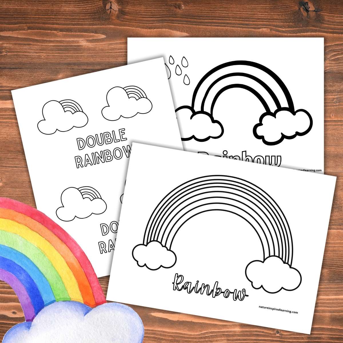 Rainbow Coloring Pages (Free Printables)