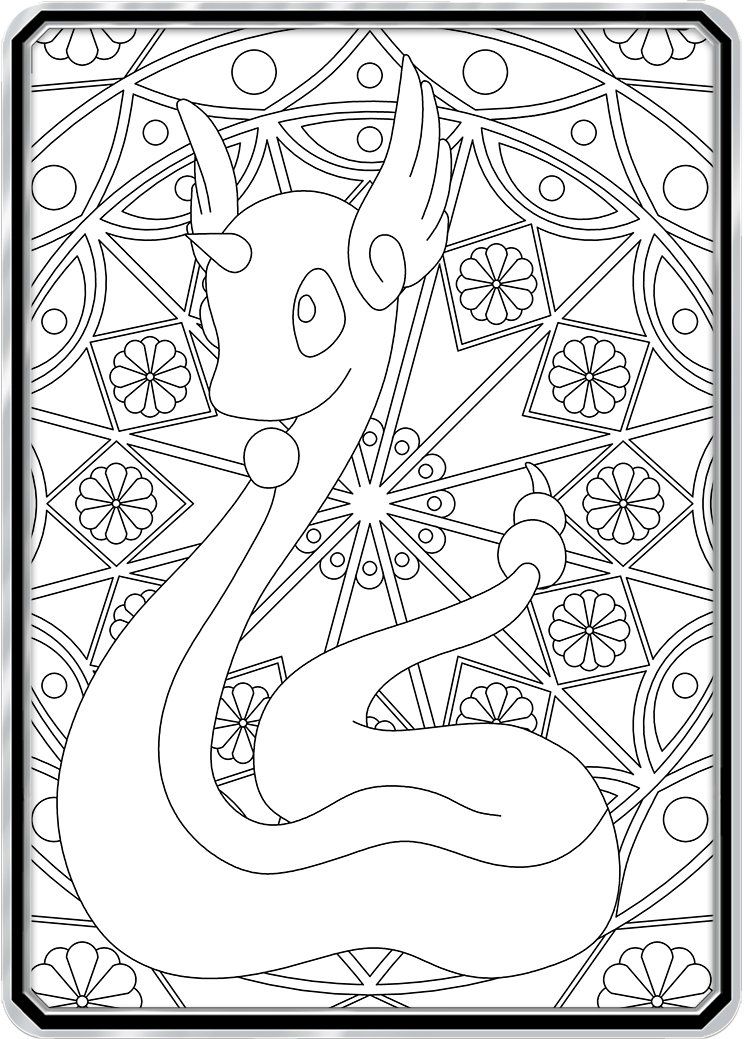 Color Me Dragonair - Custom Pokemon Coloring Card | Pokemon coloring,  Pokemon coloring pages, Cute coloring pages