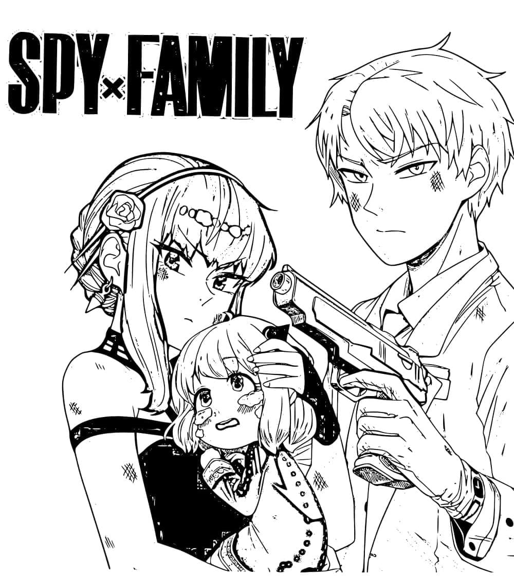 Printable Spy x Family Coloring Page - Free Printable Coloring Pages for  Kids