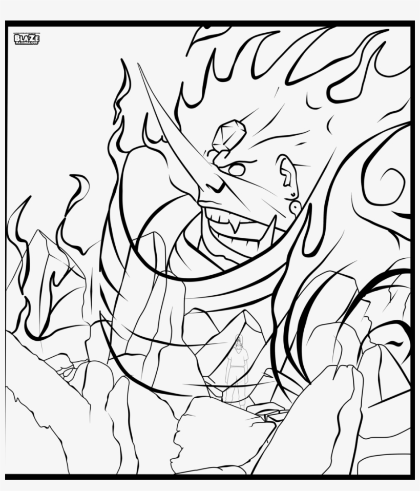 Chicago Blackhawks Coloring Pages - Susanoo Lineart - 900x1008 PNG Download  - PNGkit