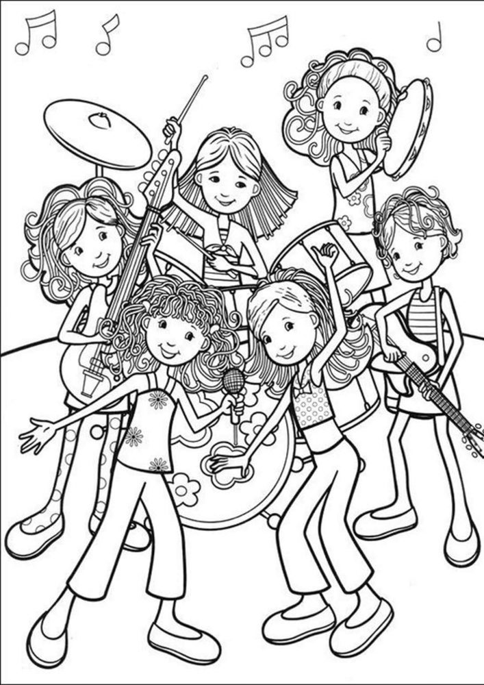 Free & Easy To Print Music Coloring Pages - Tulamama