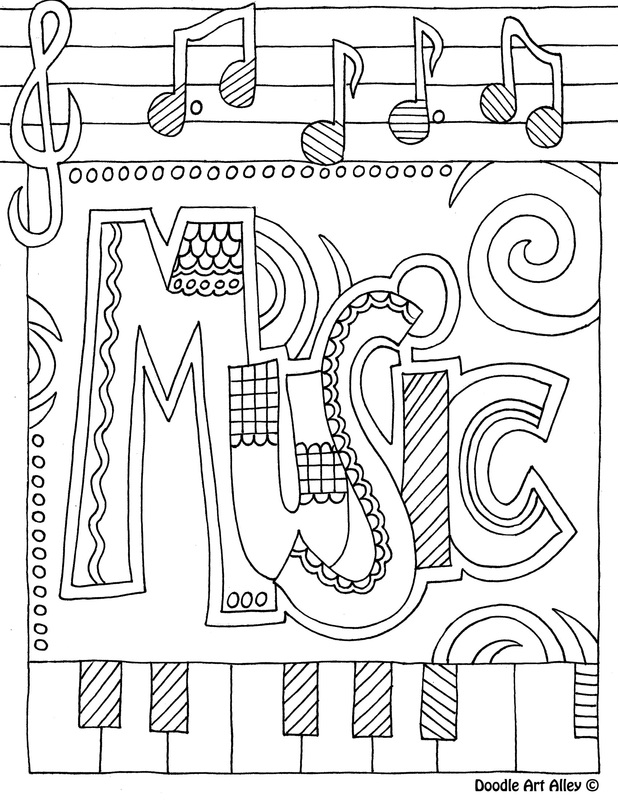 The Arts Coloring Pages and Printables - Classroom Doodles