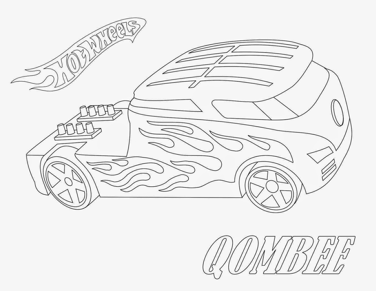 Hot Wheels Racing League: Hot Wheels Coloring Pages - Set 3