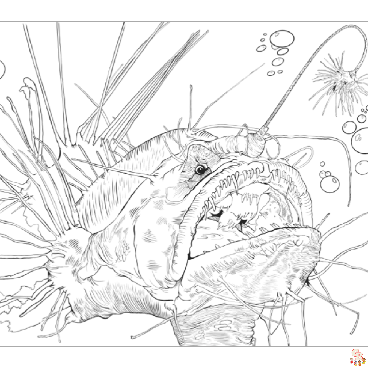 Discover the Best Angler Fish Coloring Pages for Kids - GBcoloring