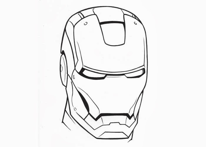 Iron Man Mask Coloring Pages - GetColoringPages.com