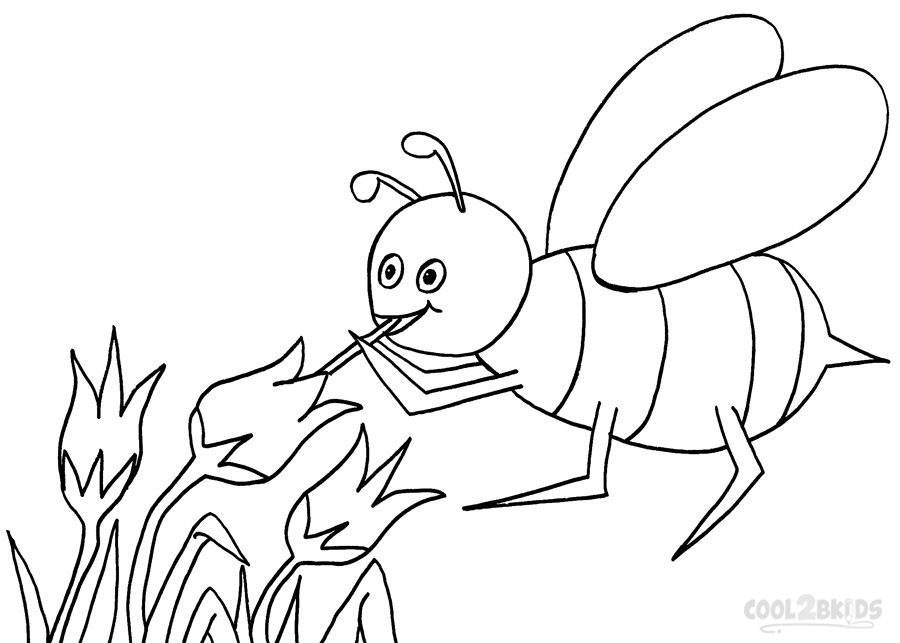 Printable Bumble Bee Coloring Page - Get Coloring Pages