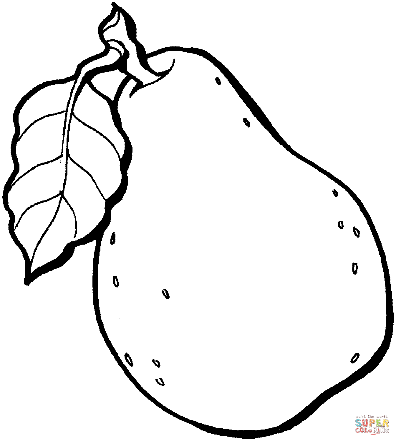 Pears coloring pages | Free Coloring Pages