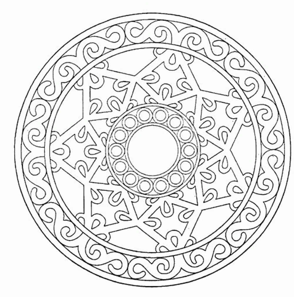 free mandala coloring pages for adults printables - Printable Kids ...