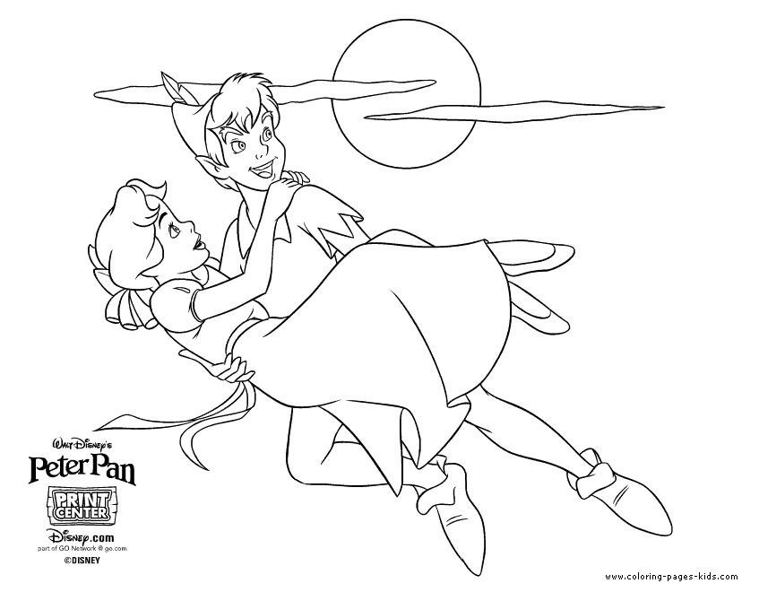 Peter Pan Coloring Pages Printable - High Quality Coloring Pages