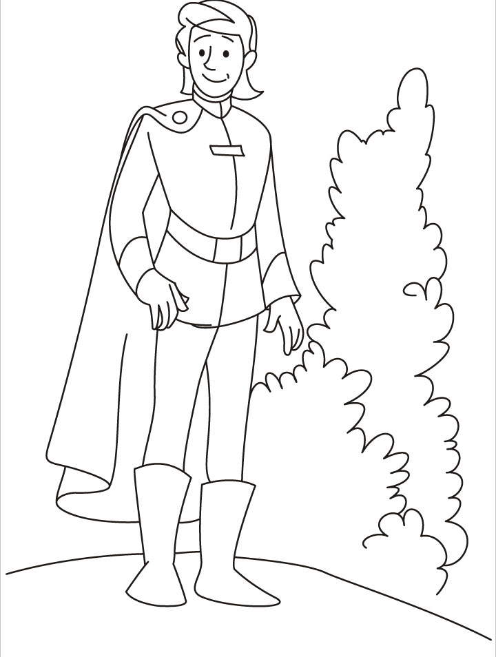 A young prince looking for something coloring pages | Download Free A young  prince looking for something coloring pages for kids | Best Coloring Pages