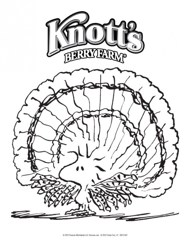 Peanuts Thanksgiving Coloring Pages