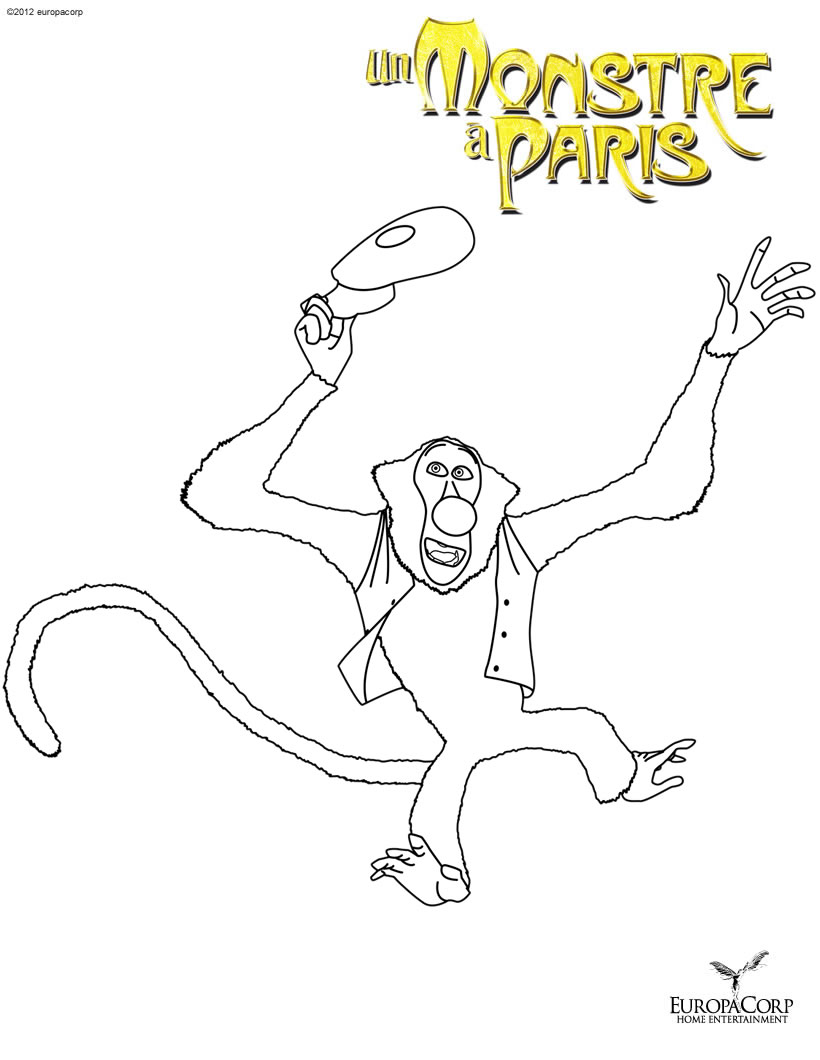 A Monster in Paris Coloring Page - A Monster In Paris Photo ...